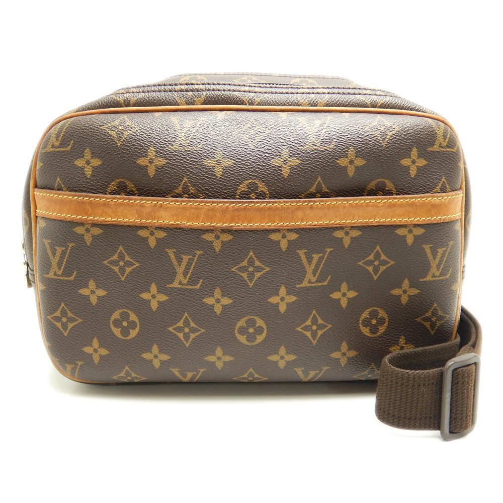 Louis Vuitton Monogram Reporter PM Brown Diagonal Shoulder